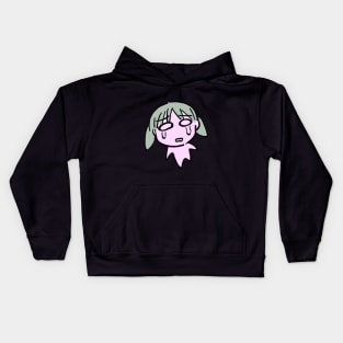 sad flying chibi chiyo chan meme Kids Hoodie